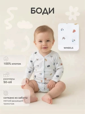 Боди Rant Tiny на кнопках 7993 Wheels 1167463668