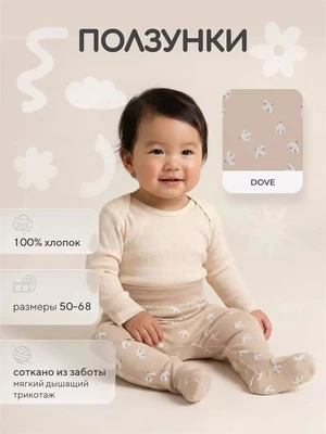 Ползунки Rant Tiny 3393 Dove 278504507