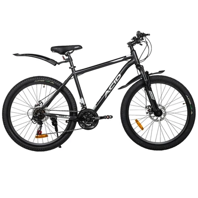 Велосипед 26' ACID F 600 D Black Flat/Silver 2026 2066478678