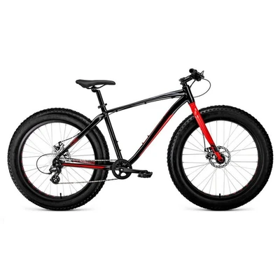 Велосипед 26' Forward Bizon 26 D 8 ск Черный/Красный 2022 1799500207