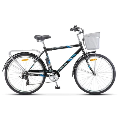 Велосипед Stels Navigator 26" 250 Gent Z010 Серый (с корзиной) (LU089100) 1109450793