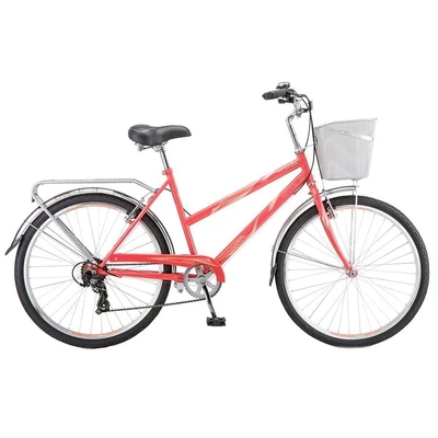 Велосипед Stels Navigator 26" 250 Lady Z010 Коралловый (с корзиной) (LU089101) 1005278656