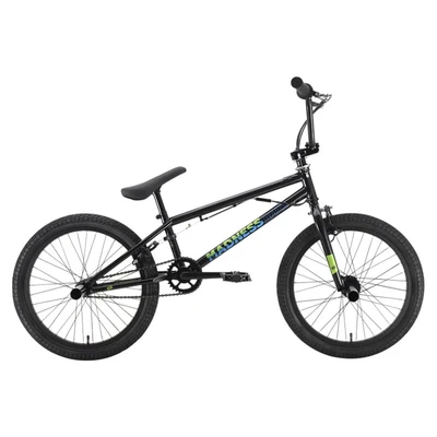 Велосипед Stark'22 Madness BMX 2 черный/зеленый HQ-0005130 1278215326