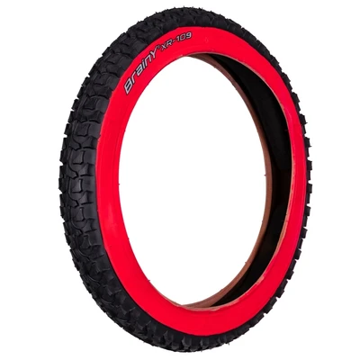 Велопокрышка 16' BrainY 16x2.125 с красной полоской XR-109/690050 276340104
