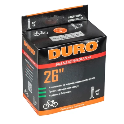 Велокамера 26' DURO 26x2.5/2.6/2.75/3.00 A/V-48/DAB01002 2102236281