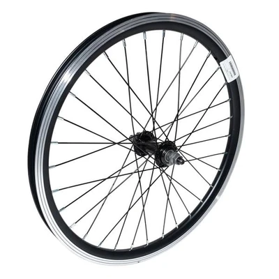 Колесо 20" переднее в сборе VelRosso, двойной алю. обод, гайки, V-brake WSM-20FV 1591495666