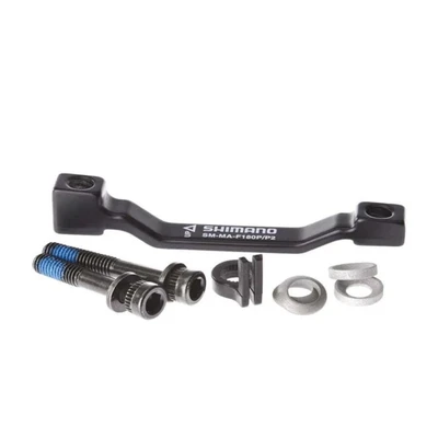 Адаптер диск торм. Shimano F180P/P, болт (2шт), стоп. кольцо (1шт), шайбы(4шт) ESMMAF180PP2A 182349060