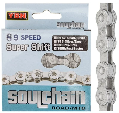 Цепь вело S9RB 1/2"x11/128" 9 скор, 116 зв., в инд. упак./570086 1535684494