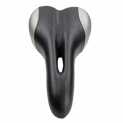 Седло вело DS-2424 MTB 265*145mm,420гр, комфорт,анатомическое,черн/серебр 1051610550