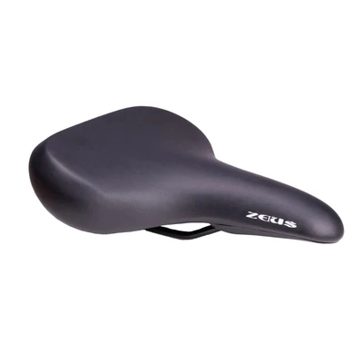 Седло вело ZEUS Z-8001 City Bike 260x200mm,рельсы сталь,анатомическое,черное,408гр 509423326