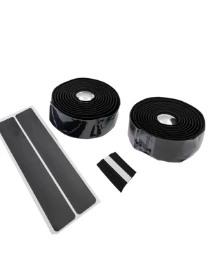 Обмотка руля M-WAVE корковая+крепеж+заглушки на руль 200x3 см, антискольз., черный (5-410831) 222136464