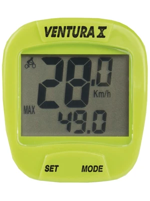Велокомпьютер VENTURA Х, 10 функций, зеленый (5-244555) 1650637221