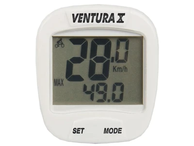 Велокомпьютер VENTURA Х, 10 функций, белый (5-244554) 1470559869