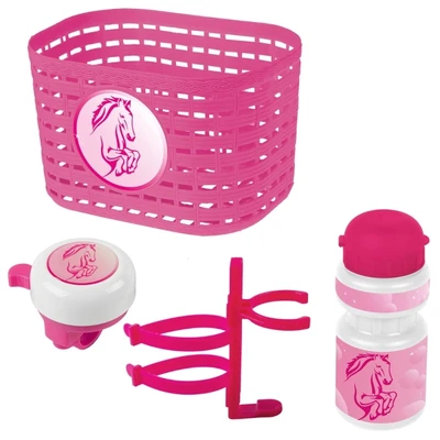 Набор VENTURA KIDS корзина+фляга+звонок, розовый (5-650040) 2141049726