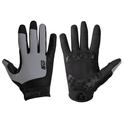 Велоперчатки полноразмерные STG Fit Skin серый с черным 1469142528