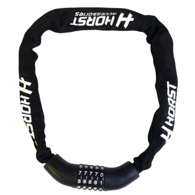 Цепь-Замок HORST 6х900мм кодовый черный (09-100244) 1583585506