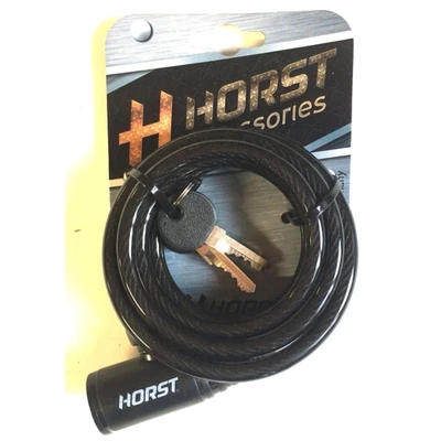 Трос-Замок HORST 8х1800мм, черный (09-100135) 105493454