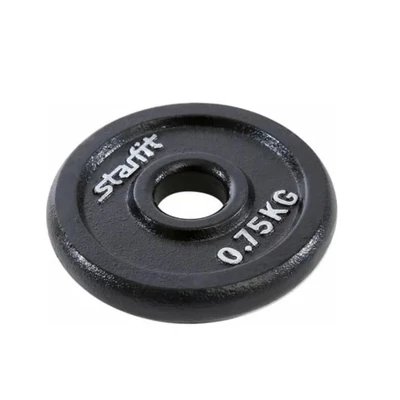 Диск чугунный STARFIT BB-204, 26 мм, 0,75 кг, черный 209487111