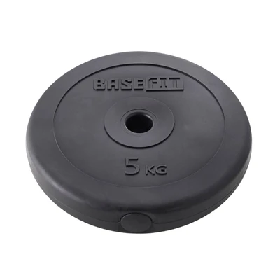 Диск пластиковый BASEFIT BB-203, 26 мм, 5 кг, черный 1733824834