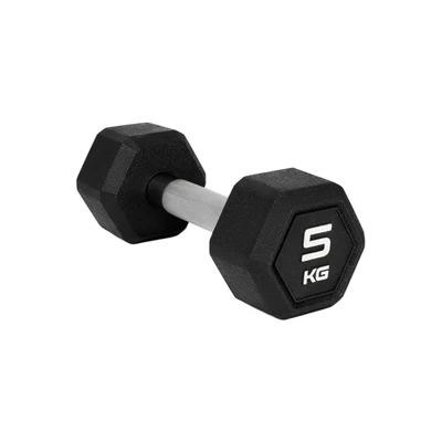 Гантель гексагональная STARFIT DB-301PRO 5 кг, обрезиненная, черный 1332967451