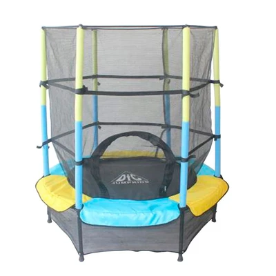 Батут DFC JUMP KIDS 55' желт/син, сетка (137см) 1078646577