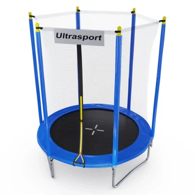 Батут Trampoline STOCK 6 ft ULTRASPORT с внешней защитной сеткой 882812923