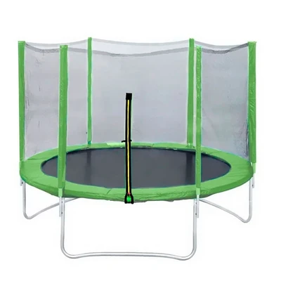 Батут DFC Trampoline Fitness 8ft наружн.сетка, св.зел. (244см) 858491789