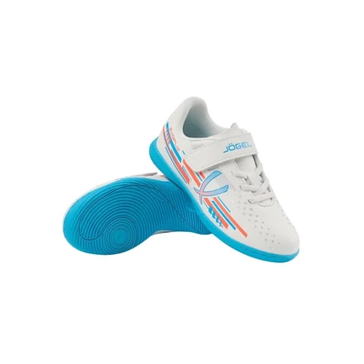 Бутсы зальные Jogel Evofly IN Talant, White/blue белый/голубой, детский 365283364