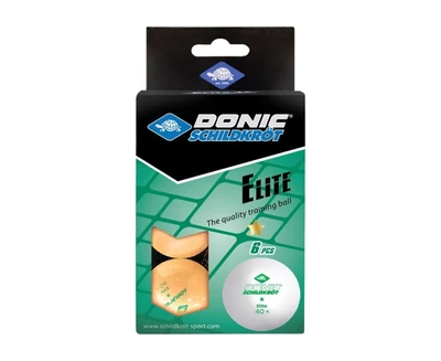 Мячики для н/тенниса DONIC ELITE 1* 40+, 6 штук, оранжевый 1129862847