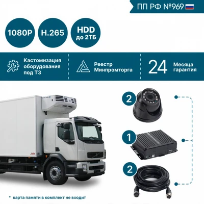 Комплект на 2 камеры NSCAR BN201 FullHD_HDD (по 969) 872551583
