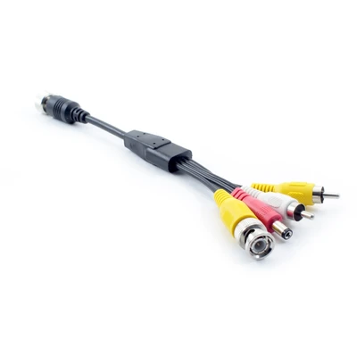 Кабель 4-pin (мама) — 1 bnc + 2 rca + 1 power, 0,2 метра 1015822936