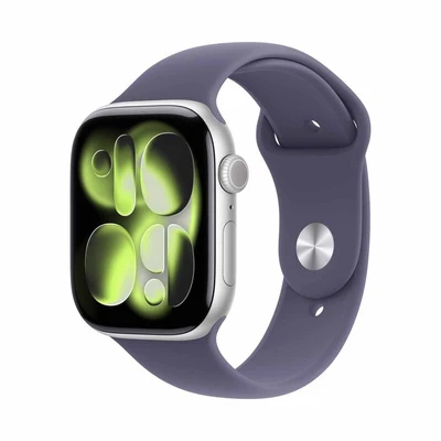 Apple Watch Series 11 46mm Silver Aluminium Case with Purple Fog Sport Band - M/L (MEVA4X/A) 1046229829