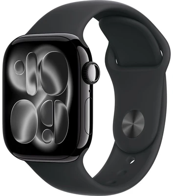 Apple Watch Series 11 42mm Jet Black Aluminium Case with Black Sport Band - S/M (MEQT4X/A) 1193657922