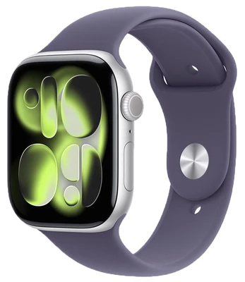 Apple Watch Series 11 42mm Silver Aluminium Case with Purple Fog Sport Band - M/L (MEU74ZP/A) 1298321822