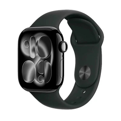 Apple Watch Series 11 46mm Jet Black Aluminium Case with Black Sport Band - S/M (MEUW4X/A) 1855726111