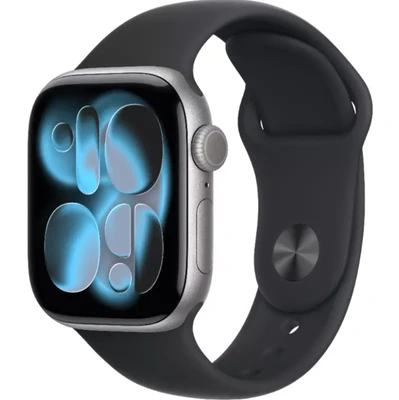 Apple Watch Series 11 42mm Space Grey Aluminium Case with Black Sport Band - S/M (MEQW4X/A) 2106440928