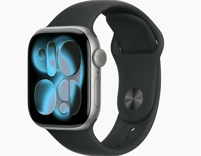 Apple Watch Series 11 42mm Space Grey Aluminium Case with Black Sport Band - M/L (MEQX4ZP/A) 215567642