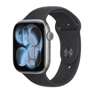 Apple Watch Series 11 46mm Space Grey Aluminium Case with Black Sport Band - M/L (MEV44ZP/A) 305707712