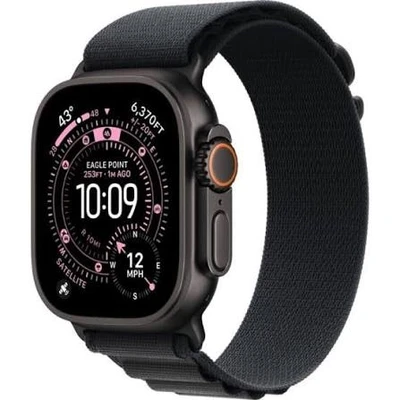 Apple Watch Ultra 3 49mm Black Titanium Case with Black Alpine Loop - M (MF0V4AF/A) 546701128