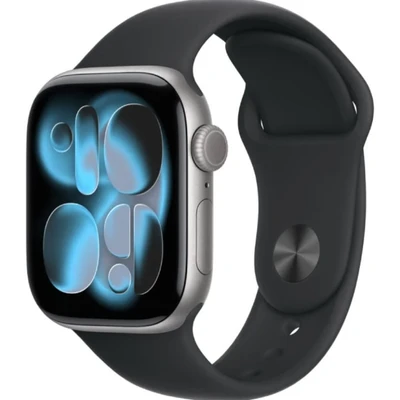 Apple Watch Series 11 46mm Space Grey Aluminium Case with Black Sport Band - M/L (MEV44X/A) 648343987