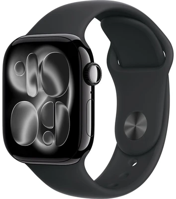 Apple Watch Series 11 42mm Jet Black Aluminium Case with Black Sport Band - M/L (MEQU4X/A) 817226849