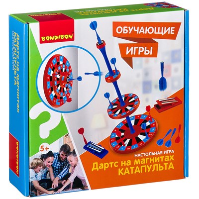 Обучающая настольная игра ДАРТС "КАТАПУЛЬТА" на магнитах Bondibon (арт. ВВ2412) 2027426797