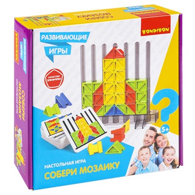 Развивающая настольная игра "СОБЕРИ МОЗАИКУ" Bondibon (арт. ВВ6026) 2005848150