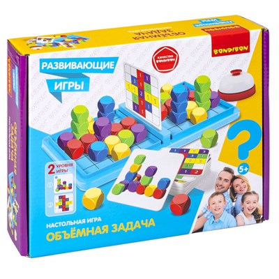 Развивающая настольная игра "ОБЪЕМНАЯ ЗАДАЧА" Bondibon (арт. ВВ5667) 1821135555