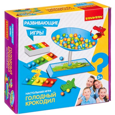 Развивающая настольная игра "ГОЛОДНЫЙ КРОКОДИЛ" Bondibon (арт. ВВ4176) 1702655024