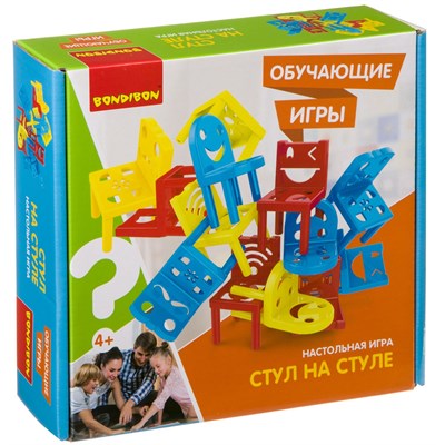 Обучающая настольная игра "СТУЛ НА СТУЛЕ" Bondibon (арт. ВВ3568) 1292430941