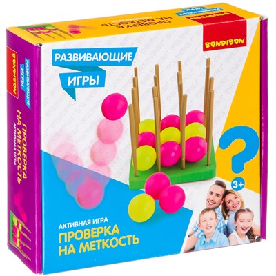 Развивающая активная игра "ПРОВЕРКА НА МЕТКОСТЬ" Bondibon (арт. ВВ4161) 714542272