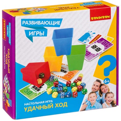 Развивающая настольная игра "УДАЧНЫЙ ХОД" Bondibon (арт. ВВ4173) 1574683072