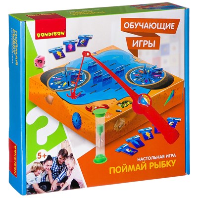 Обучающая настольная игра "ПОЙМАЙ РЫБКУ" Bondibon (арт. ВВ2414) 630216126