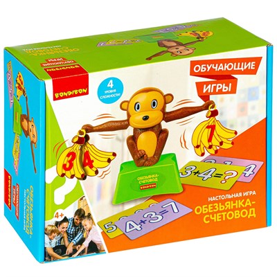 Обучающая настольная игра "ОБЕЗЬЯНКА СЧЕТОВОД" Bondibon (арт. ВВ4850) 1152178546
